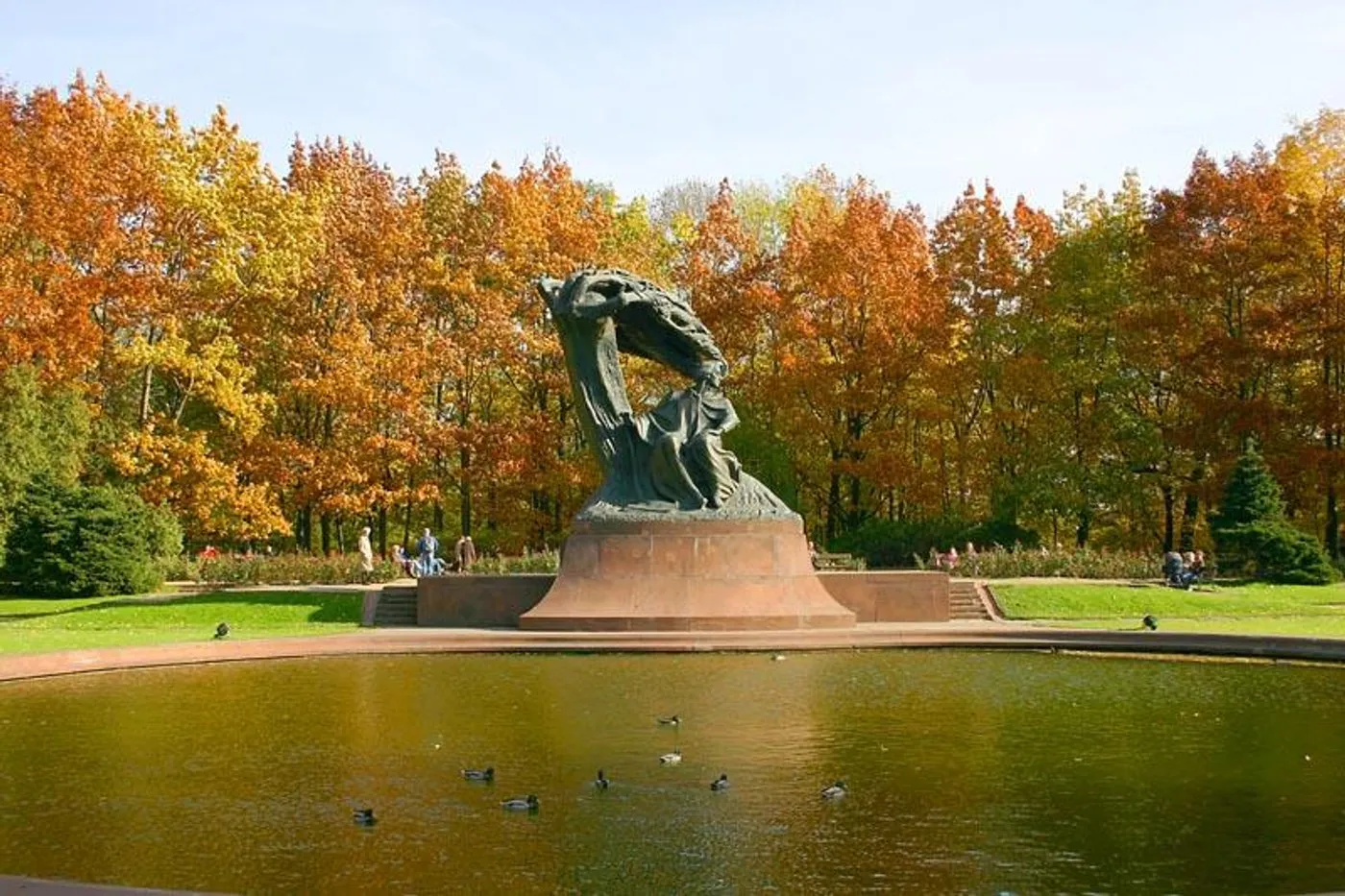 Łazienki Park in Warsaw